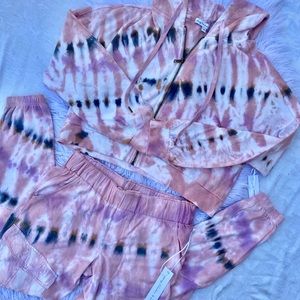 Young Fabulous and Broke Pink Tie Dye Set